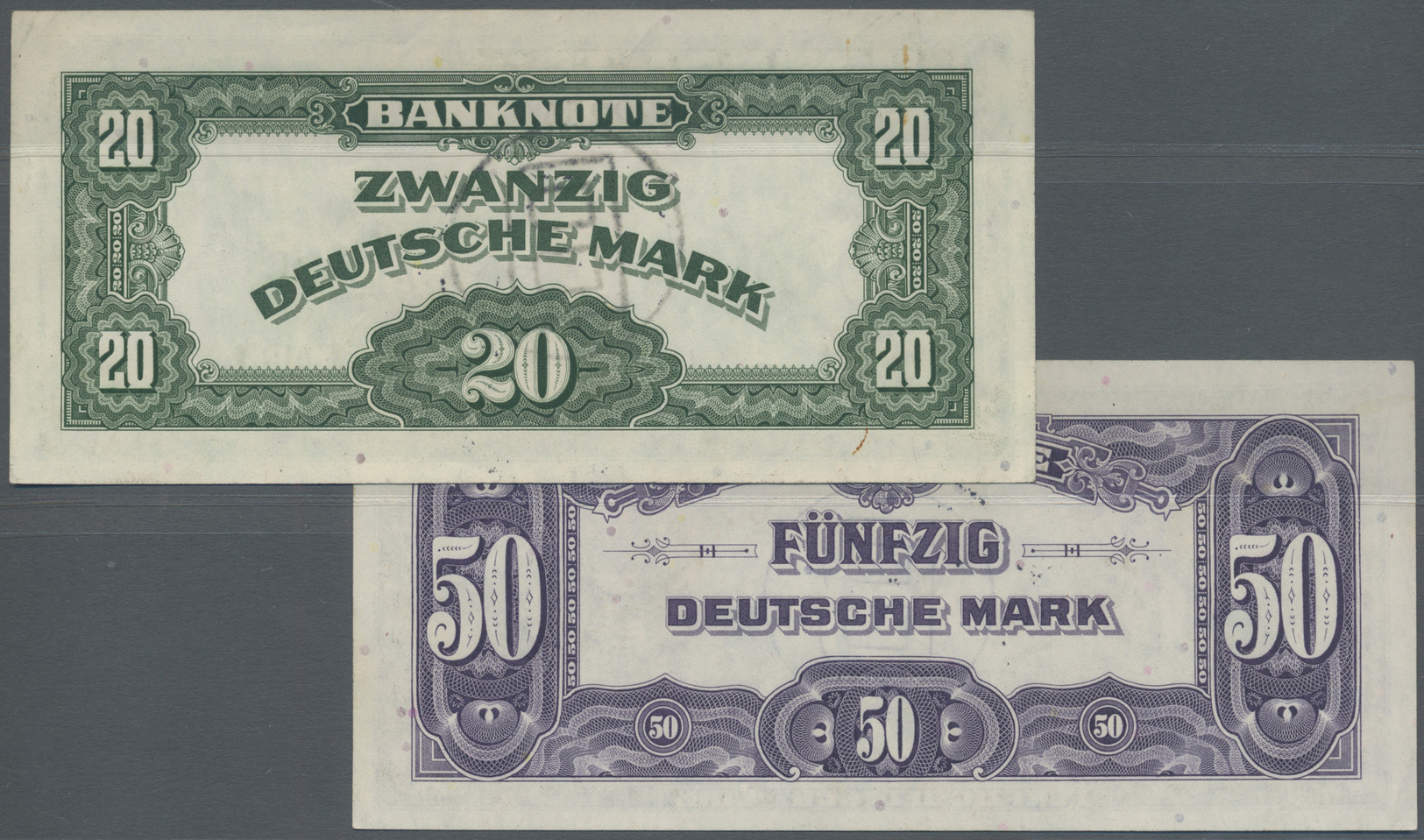 04027 Deutschland - Bank Deutscher Länder + Bundesrepublik Deutschland: 20 DM 1948 Mit Stempel "B" Ro.241a In Sehr Schön - Autres & Non Classés