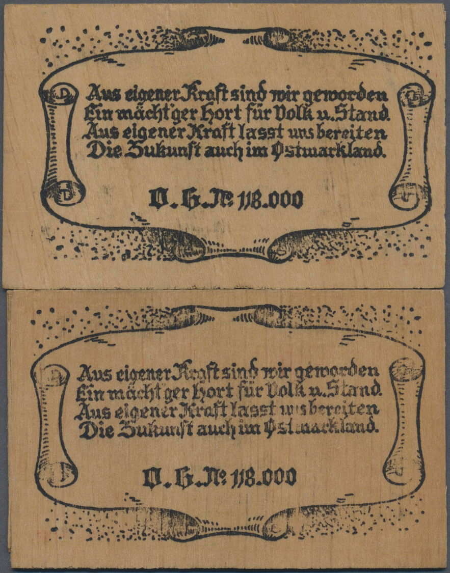 04097 Deutschland - Notgeld Besonderer Art: D.H.V. (Deutschnationaler Handlungsgehilfen Verband), 5, 10 Mark, O. D., Für - Autres & Non Classés