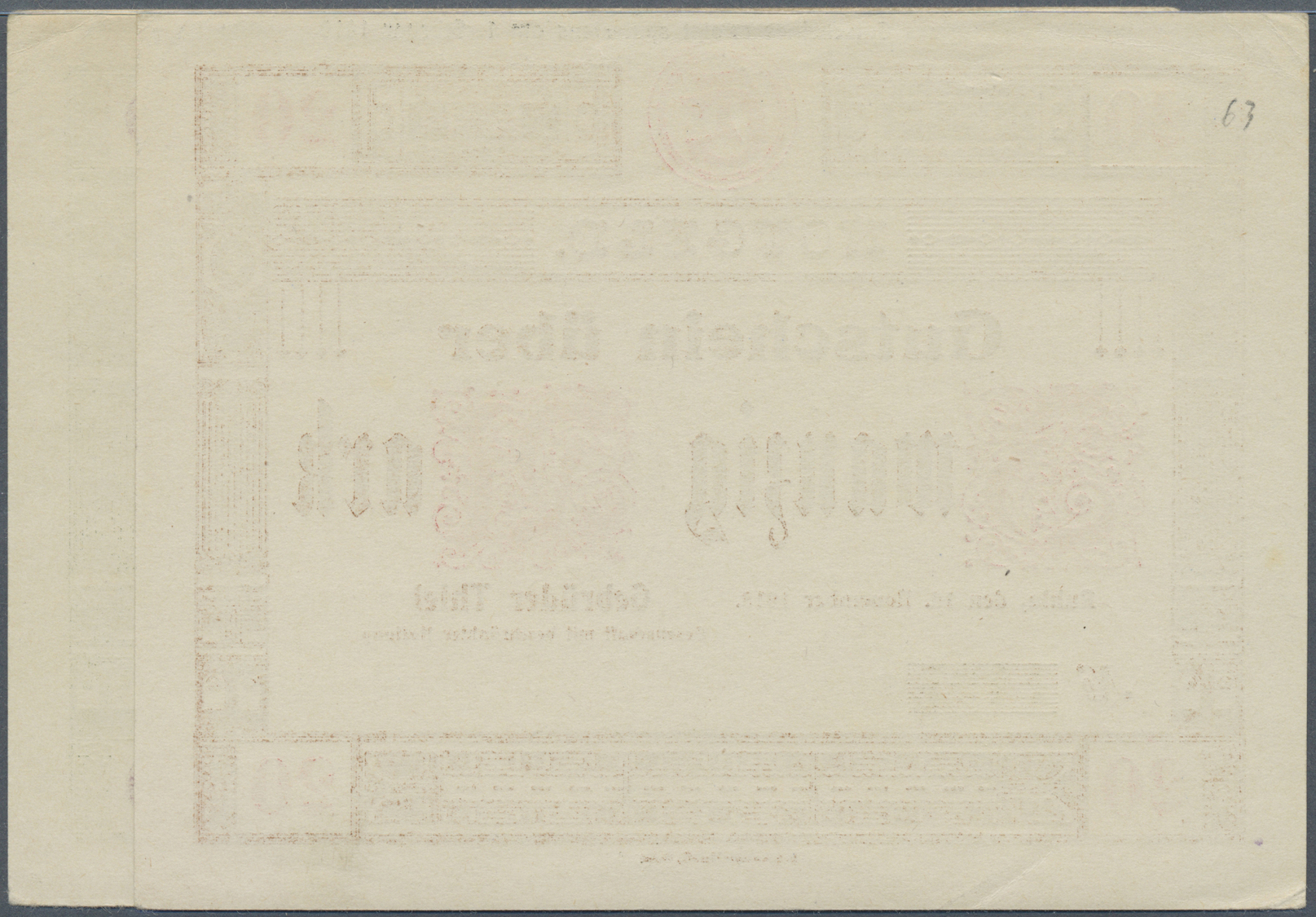 04231 Deutschland - Notgeld - Thüringen: Ruhla, Gebrüder Thiel GmbH, 20, 50 Mark, 16.11.1918 - 1.2.1919 (Einlösungszeile - [11] Emissions Locales