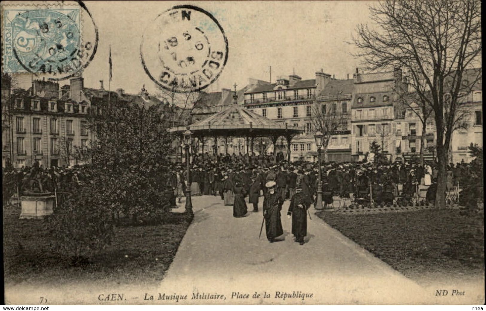 14 - CAEN - Musique Militaire - Kiosque - Caen