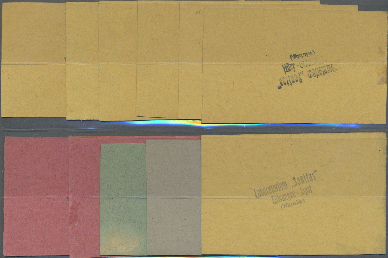 04278 Deutschland - Notgeld - Württemberg: Ellwangen, Laboratorium Sanitas, 50 Pf., Mai 1917, Karton Hektographiert Oder - [11] Emissions Locales