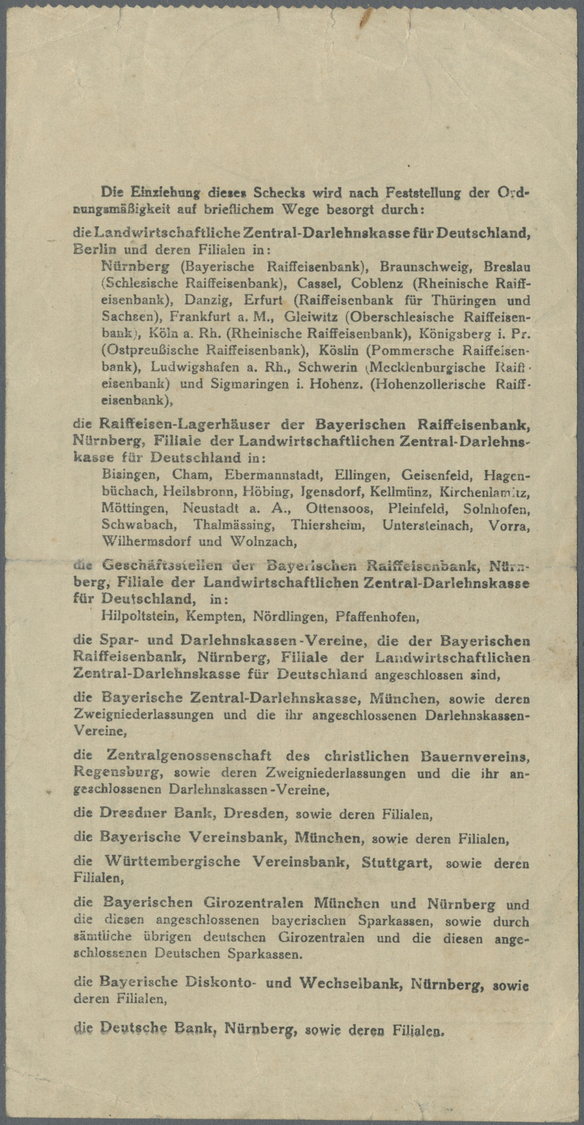 04279 Deutschland - Notgeld - Württemberg: Erolzheim, Molkereigenossenschaft, 3 Mio. Mark, 2.9.1923, Scheck Auf Spar- Un - [11] Emissions Locales