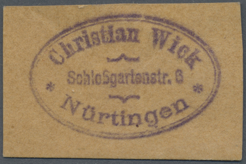 04319 Deutschland - Notgeld - Württemberg: Nürtingen, Christian Wick, Milchsammelstelle, 2 Scheine, O. D. (1919/20), Ein - [11] Emissions Locales