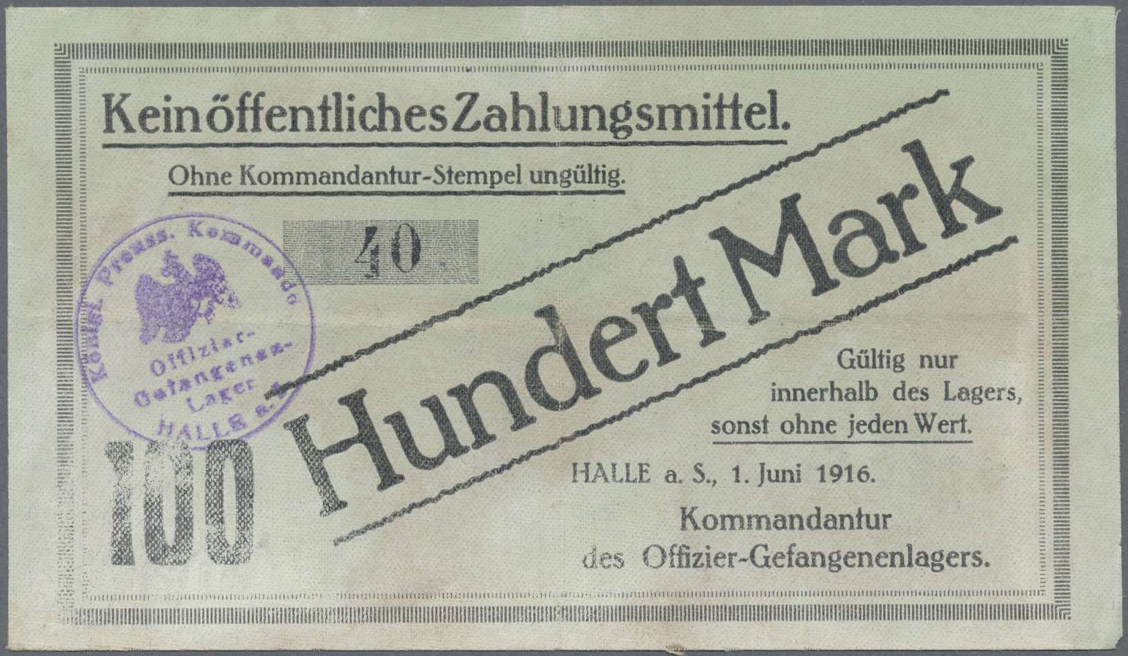 04517 Deutschland - Konzentrations- Und Kriegsgefangenenlager: Kriegsgefangenenlager WK I, Herausragende Sammlung Von 23 - Autres & Non Classés