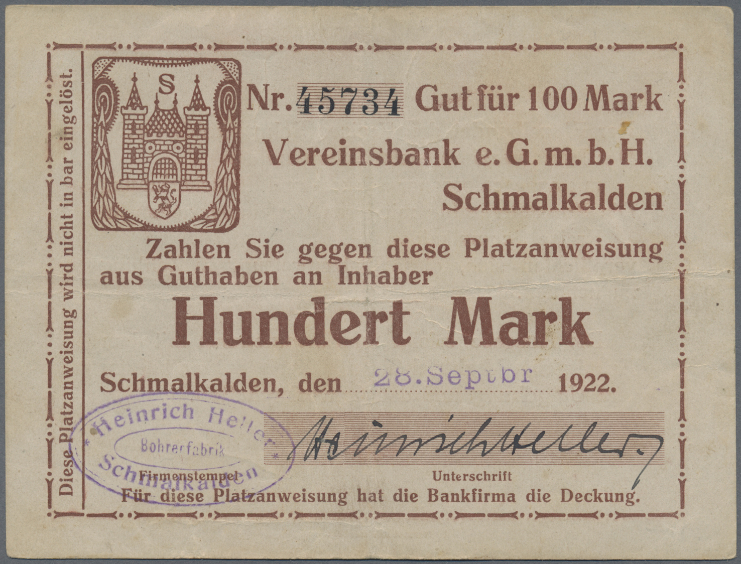 04531 Deutschland - Notgeld: Inflation 1922, Umfangreiche Und Dicht Besetzte Sammlung Von 1128 Scheinen In Fünf Alben En - Autres & Non Classés