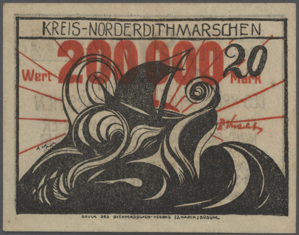 04540 Deutschland - Notgeld: Serienscheine Als Bedarfsnotgeld Verwendet, Exklusive Zusammenstellung Von 71 überdruckten - Autres & Non Classés