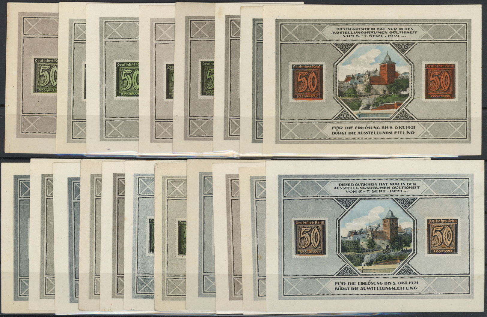 04562 Deutschland - Notgeld - Schleswig-Holstein: Lübeck, 1. Nordischer Briefmarkensammler- Und Händlertag, 5.-7.9.1921, - [11] Emissions Locales