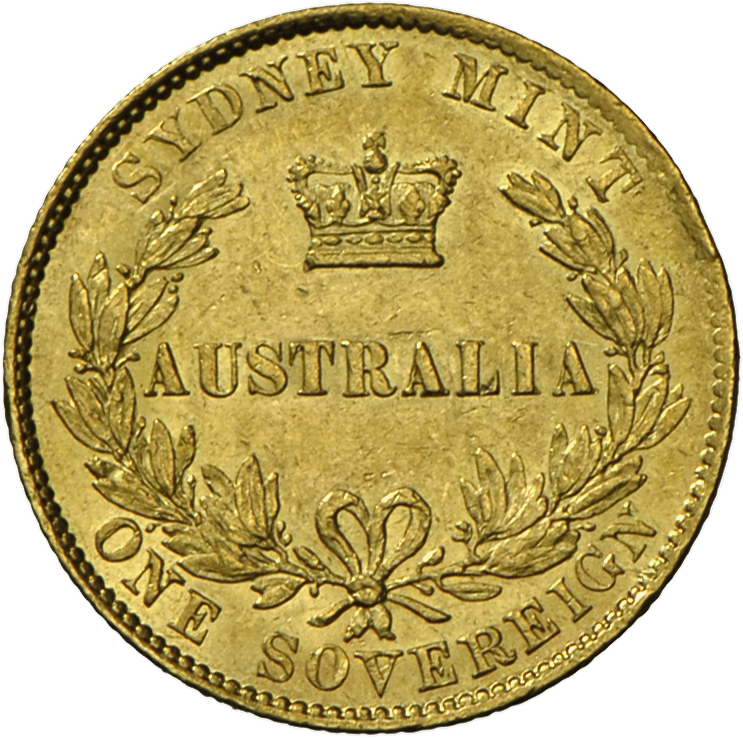 05020 Australien: Victoria 1837-1901, Sovereign 1864, Kratzer Rf., Fast Vz. - Autres & Non Classés