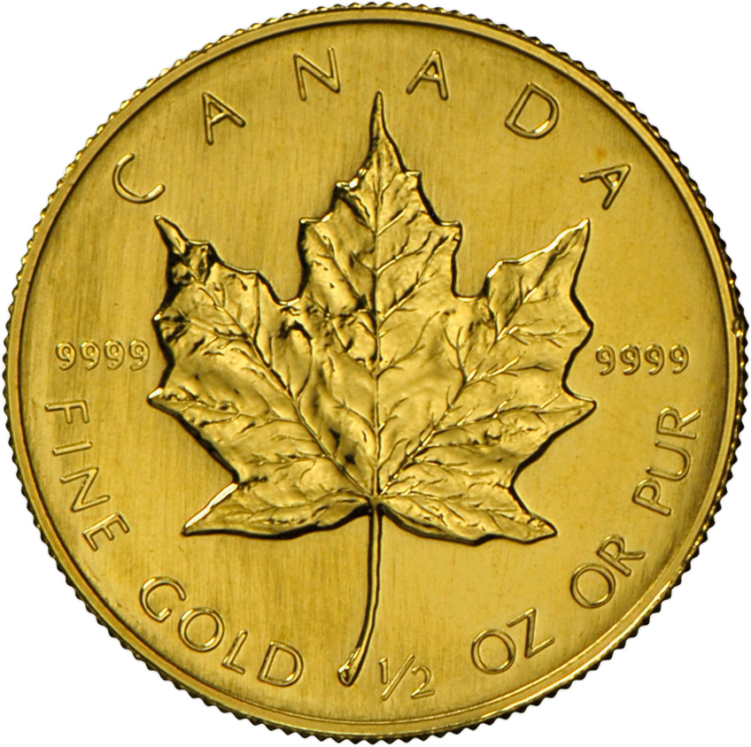 05046 Kanada - Anlagegold: 20 Dollars 1987, Meaple Leaf, Gold 1/2 Oz, Stempelglanz. - Canada