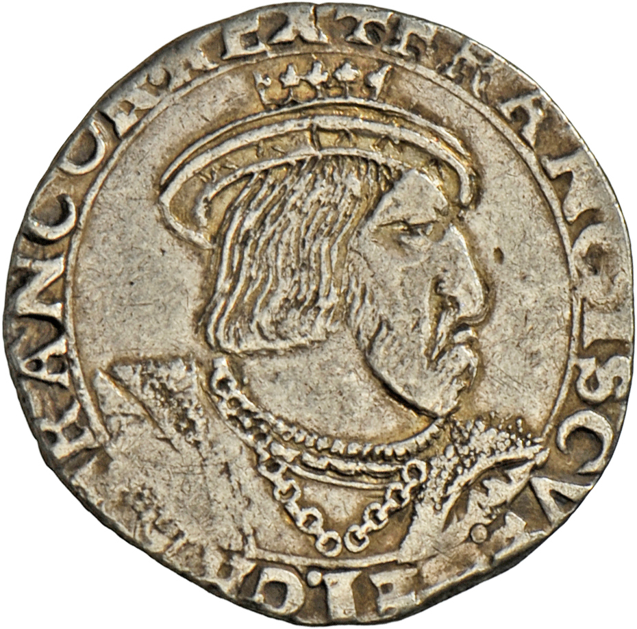 05085 Frankreich: Königreich: Francois I, 1515-1547, Teston De Bretagne 4e Type O.J. (1546-1547). Durchmesser 27 Mm, Gew - Autres & Non Classés