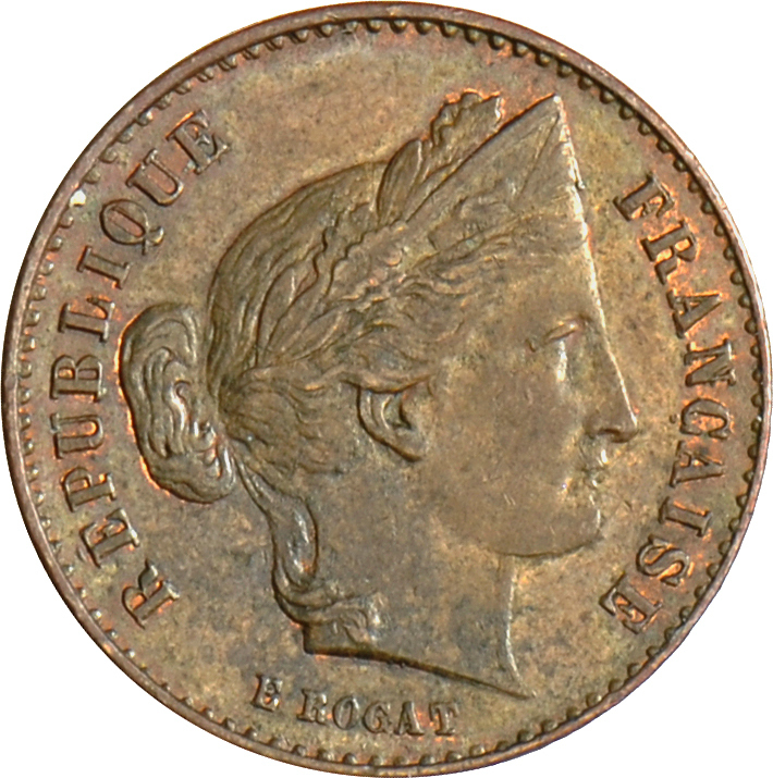 05112 Frankreich: Zweite Republik 1848-1852: Essai 20 Francs 1848 Piefort. Bronze, Durchmesser 21,1 Mm; Dicke 3,7 Mm;  G - Autres & Non Classés