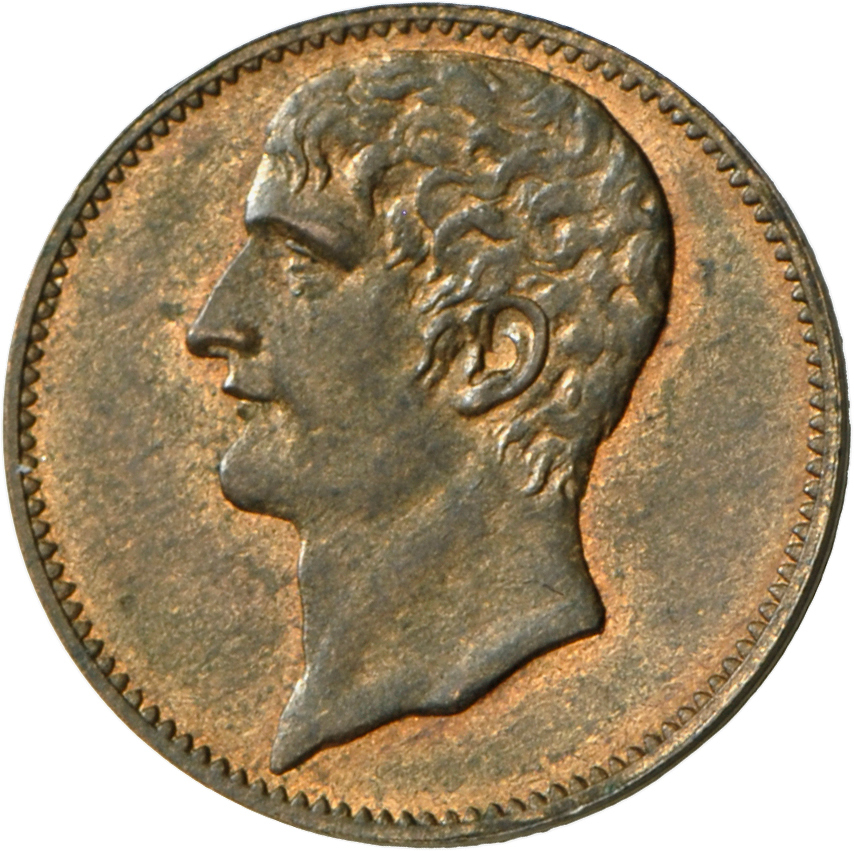 05114 Frankreich: Zweite Republik 1848-1852: Essai De Bronze 5 Centimes 1851, Büste Louis-Napoleon Bonaparte, Bronze. Du - Autres & Non Classés
