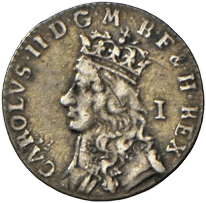 05120 Großbritannien: Charles II. 1660-1685: Lot 2 Stück; Penny 1670 Und Penny O. J., Sehr Schön+. - Autres & Non Classés