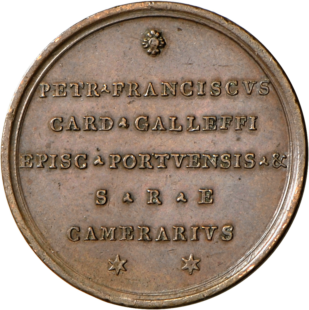 05131 Italien: Kirchenstaat: Sedisvakanz 1830, Bronzemedaille 1830, Stempel Von Nicola Cerbara, Ausgegeben Von Kardinal - 1900-1946 : Victor Emmanuel III & Umberto II