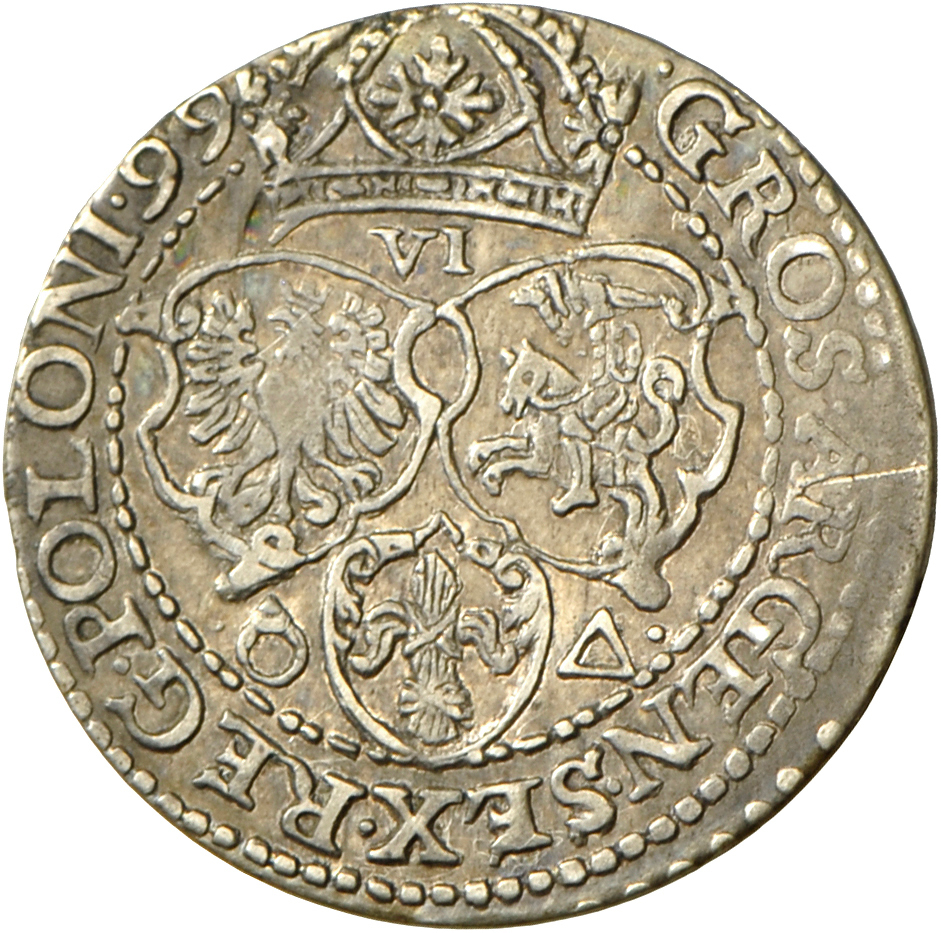 05148 Polen: Sigismund III. Vasa 1587-1632: Lot 2 Stück;  6 Gröscher 1599 Und 6 Gröscher 1627, Kopicki 1245,1266, Sehr S - Pologne