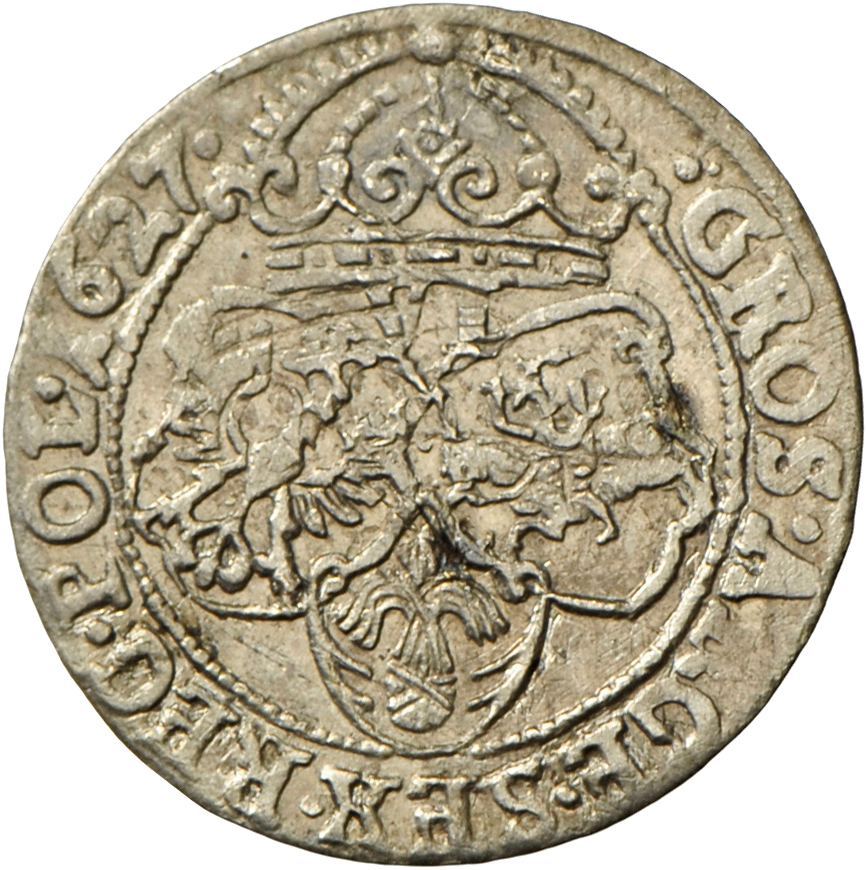 05148 Polen: Sigismund III. Vasa 1587-1632: Lot 2 Stück;  6 Gröscher 1599 Und 6 Gröscher 1627, Kopicki 1245,1266, Sehr S - Pologne