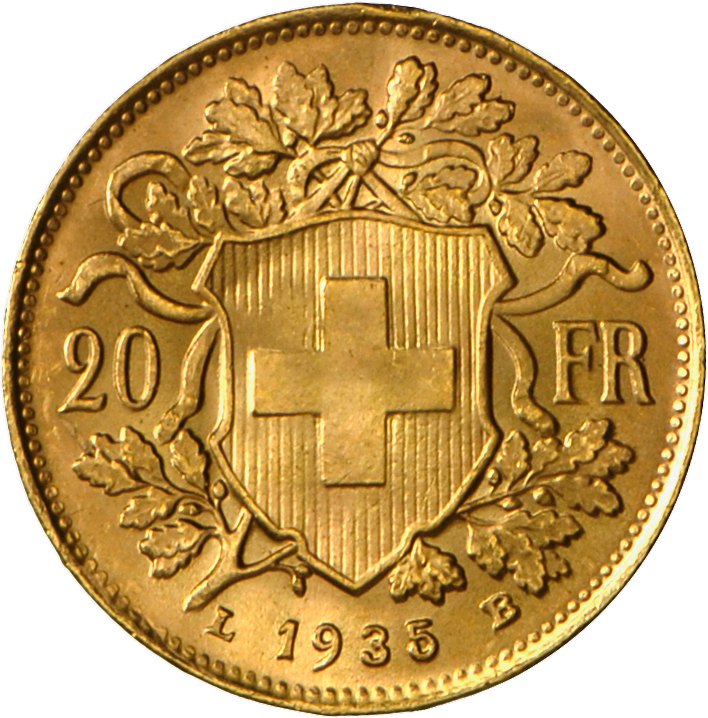 05195 Schweiz - Anlagegold: Lot 3 Stück; 3 X 20 Franken 1927 B, 1930 B, 1935 B, Gold, Vorzüglich. - Autres & Non Classés