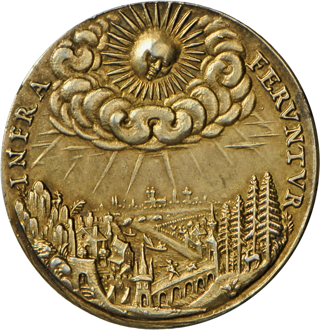 05219 Altdeutschland Und RDR Bis 1800: Bayern-Kurfürstentum, Maximilian I. 1623-1651: Vergoldete Medaille 1624 (von Ales - Autres & Non Classés