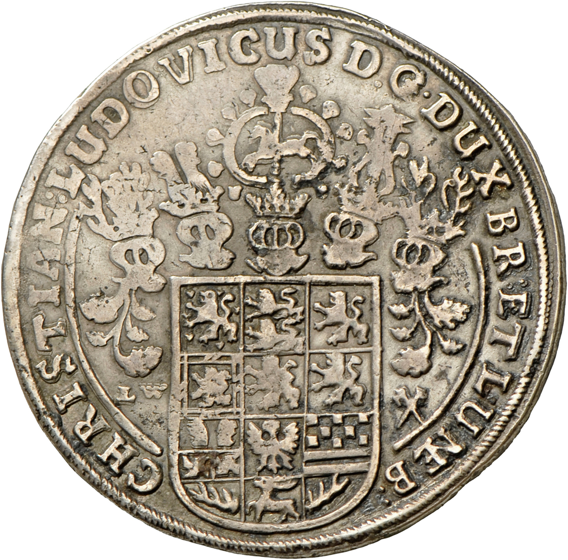 05237 Altdeutschland Und RDR Bis 1800: Braunschweig-Lüneburg-Celle, Christian Ludwig 1648-1665: Reichstaler 1661 LW, Cla - Autres & Non Classés