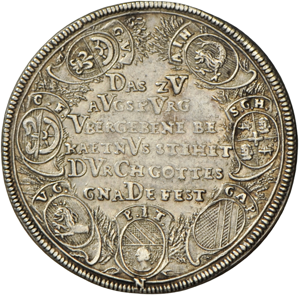 05265 Altdeutschland Und RDR Bis 1800: Nürnberg Stadt: Silbermedaille 1730 (Chronogramm), Stempel Von D.S. Dockler, Auf - Autres & Non Classés