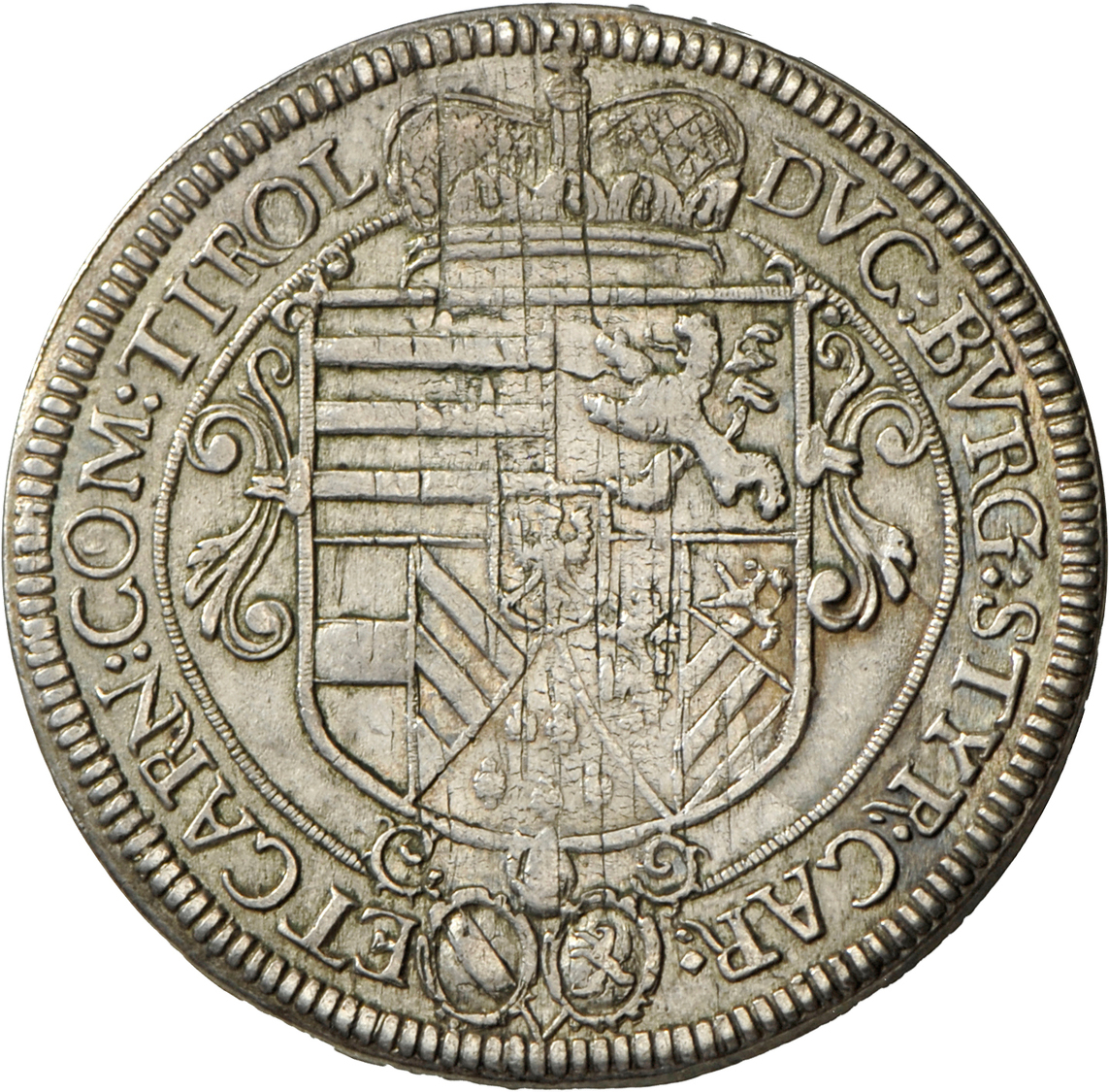 05303 Haus Habsburg: Erzherzog Leopold 1619-1632: Reichstaler 1621, Hall, Mit Wappen Von Strassburg Und Passau; 28,49 G, - Autres – Europe