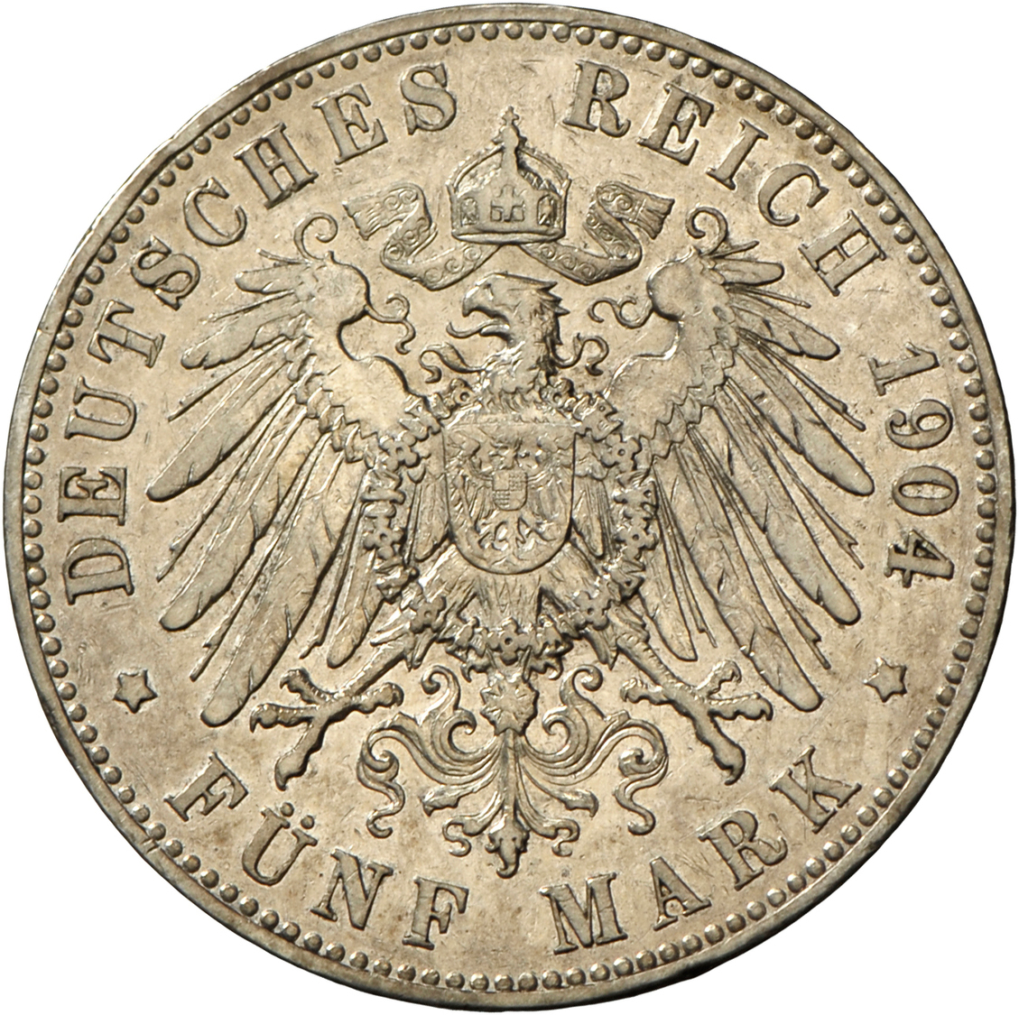 05382 Schaumburg-Lippe: Georg 1893-1911, 5 Mark 1904 A, Jaeger 165, Sehr Schön. - Taler Et Doppeltaler