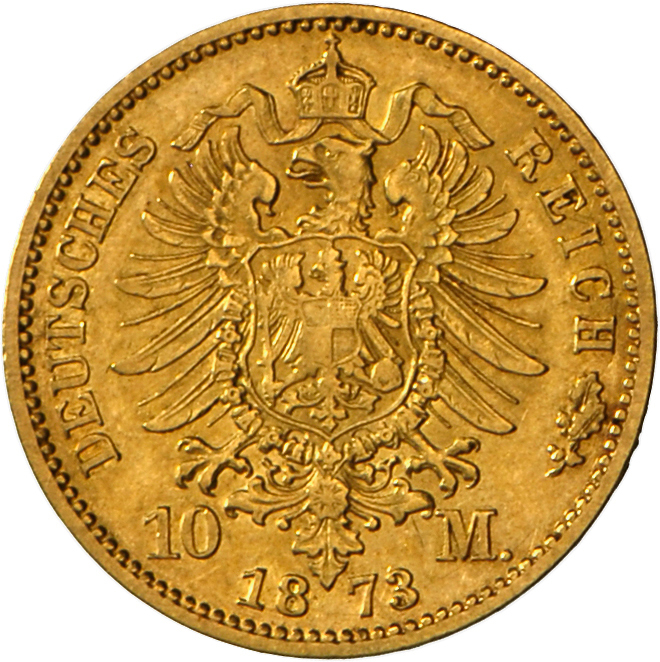 05388 Preußen: Wilhelm I., 1861-1888: 10 Mark 1873 A, J 242, Schön. - Pièces De Monnaie D'or