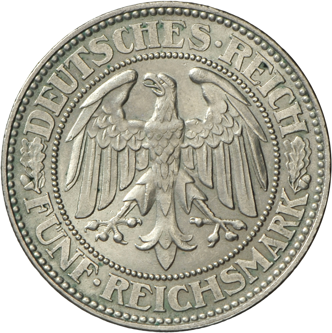 05401 Weimarer Republik: 5 Reichsmark 1929 A, Eichbaum, Jaeger 331, Fast Vorzüglich. - Autres & Non Classés