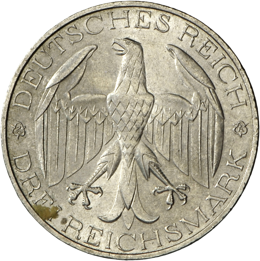 05404 Weimarer Republik: 3 Reichsmark 1929 A, Waldeck, Jaeger 337, Vorzüglich. - Autres & Non Classés