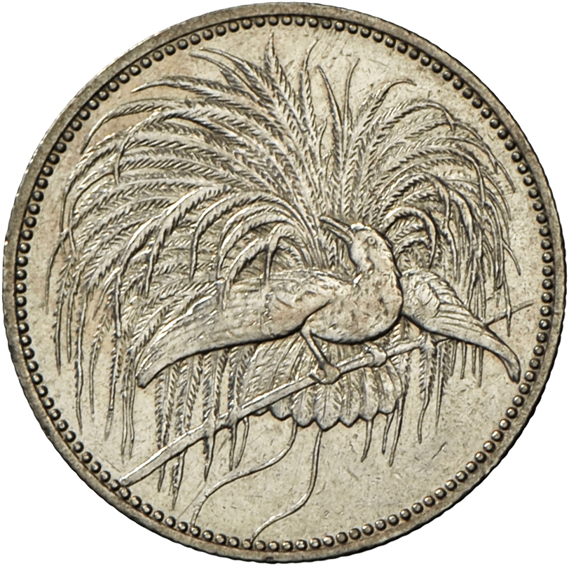 05433 Deutsch-Neuguinea: 1 Neu-Guinea Mark 1894 A, Paradiesvogel, Jaeger 705, Gutes Sehr Schön. - Nouvelle Guinée Allemande