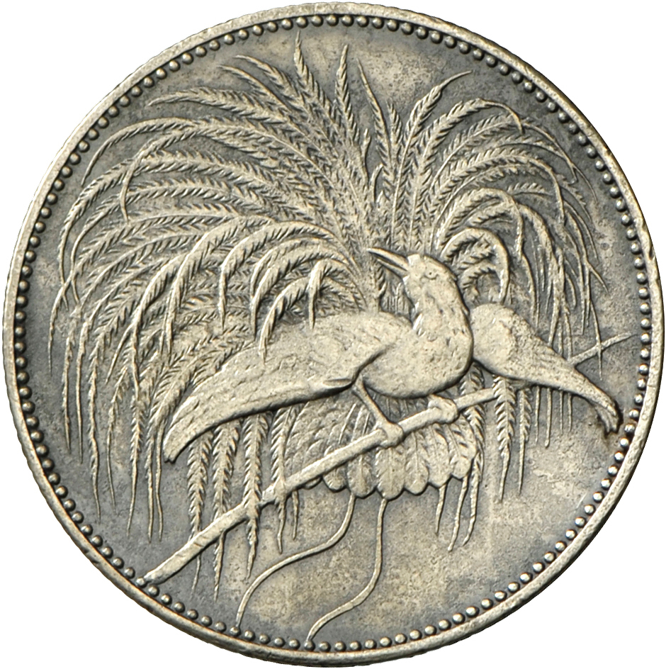 05435 Deutsch-Neuguinea: 2 Neu-Guinea Mark 1894 A, Paradiesvogel, Jaeger 706; Gutes Sehr Schön, Patina. - Nouvelle Guinée Allemande