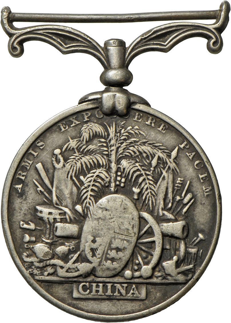 05442 Medaillen Alle Welt: China, Victoria 1837-1901: Silbermedaille O. J., China War Medal, 36 Mm, Sehr Schön. - Unclassified