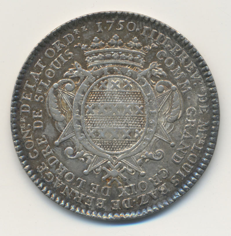 05444 Medaillen Alle Welt: Frankreich, Silberjeton 1750 V.DV, Vs: Louis Bazile De Bernage, Paris. Wappen. Rs: Verzierte - Non Classés