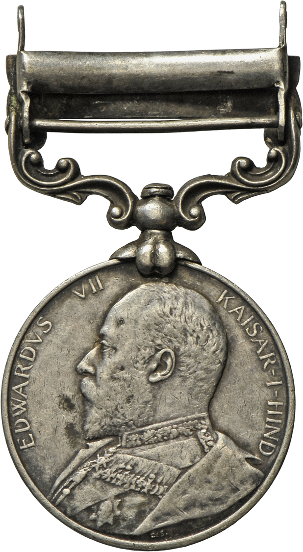 05460 Medaillen Alle Welt: Indien-Edward VII. 1901-1910: India General Service Silbermedaille; 1 Clasp: North Western Fr - Non Classés