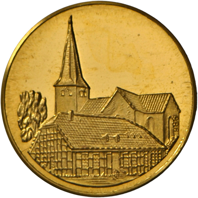 05471 Medaillen Alle Welt: Lot 4 Goldmedaillen; Stadt Bünde-Westfalen (3x); Gold 986, Je 4 G Und 1 Dukat 1960, Gold 980, - Non Classés