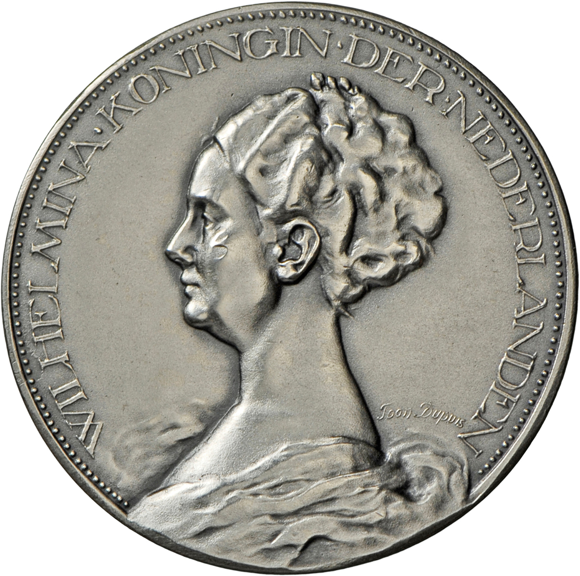 05473 Medaillen Alle Welt: Niederlande, Wilhelmina I. 1890-1948: Bronzemedaille 1923, Versilbert, Signiert J. Dupuis/B.I - Non Classés