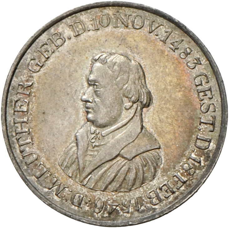 05494 Medaillen Deutschland: Reformation: Lot 7 Silbermedaillen 1817, Auf Das 300jährige Jubiläum Der Reformation, 1 X 3 - Autres & Non Classés