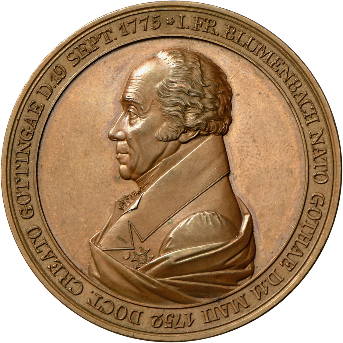 05503 Medaillen Deutschland - Geographisch: Göttingen: Bronzemedaille 1825, Von Gube, Auf Das 50jährige Doktorjubiläum D - Autres & Non Classés