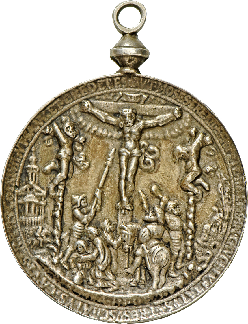 05520 Medaillen - Religion: Sachsen: Johann Friedrich Der Großmütige 1532-1547:  Silbergussmedaille (Hans Reinhard Der Ä - Non Classés