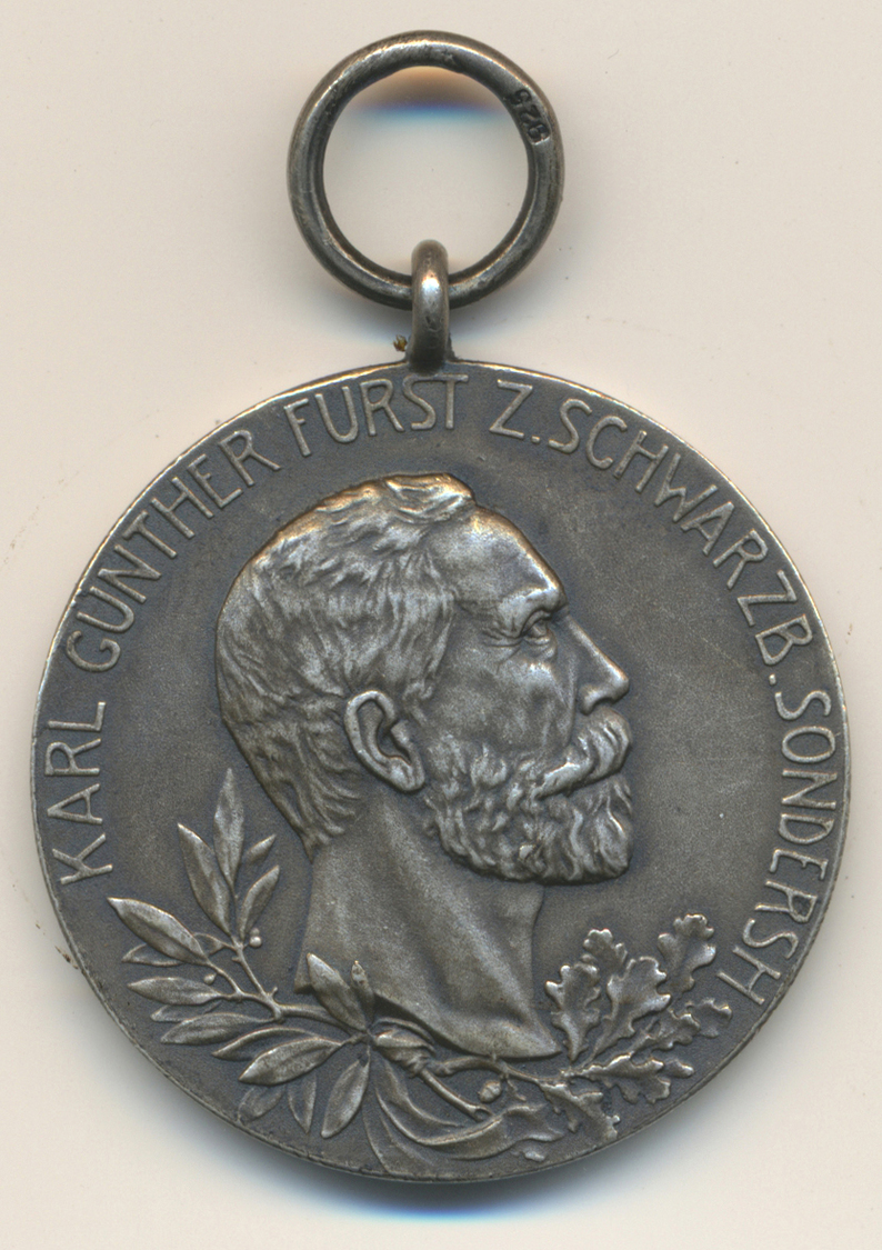 05785 Schwarzburg-Sondershausen: Karl Günther (1880-1909), Lot 7 Münzen Und Eine Medaille: 6 X 2 Mark 1905 (A), 25. Regi - Autres & Non Classés