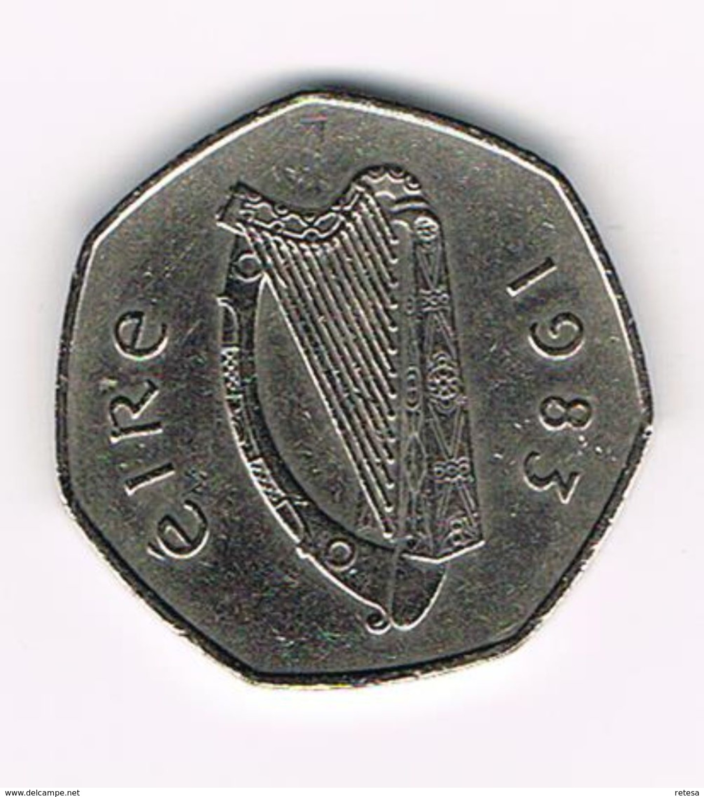 )  IERLAND  50  PENCE  1983 - Ierland