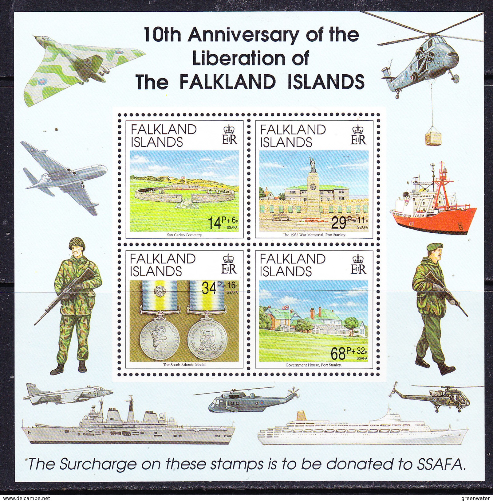 Falkland Islands 1992 Liberation M/s ** Mnh (36778) - Falklandeilanden