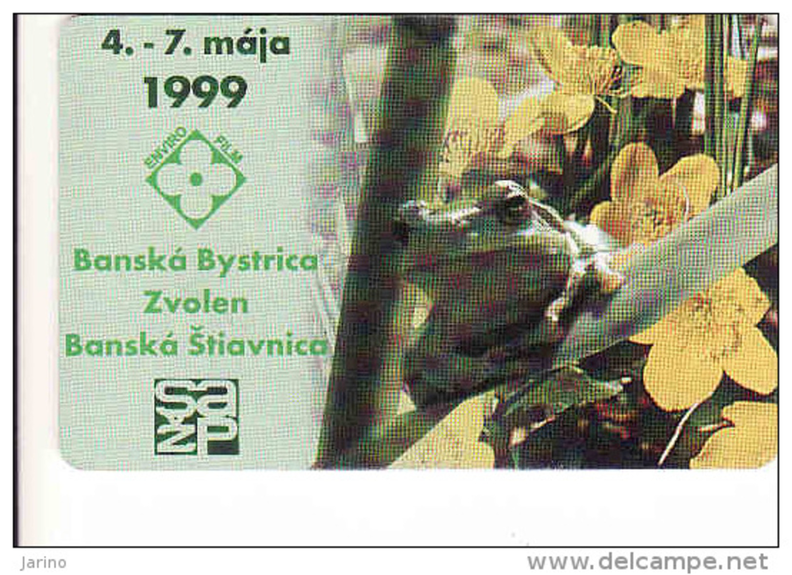 Slovaquie 1999, Slovak Telecom Chip, 23/99, Enviro Film - Frog-grenouille, Fauna,  Used - Slovacchia