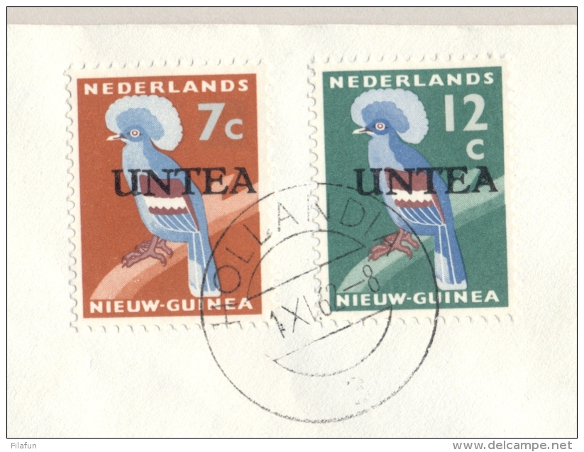 NNG / UNTEA - 1962 - 8 Zegels Op Cover With Cancel Hollandia/3 1-11-1962 - Zonder Adres / Not Sent - Niederländisch-Neuguinea