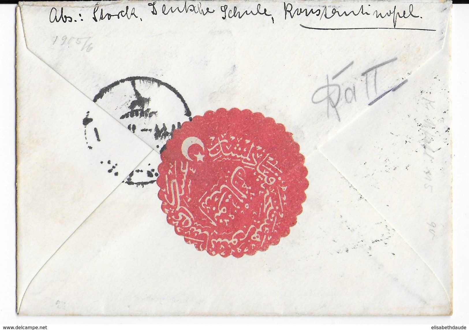 TURQUIE - 1914/18 - ENVELOPPE Avec CENSURE (VOIR DOS) De CONSTANTINOPLE => CASSEL (GERMANY) - Lettres & Documents