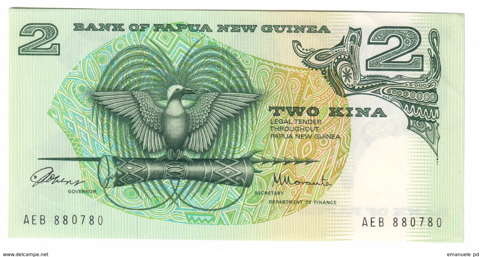 Papua New Guinea 2 Kina 1981 AUNC  .C. - Papua Nuova Guinea