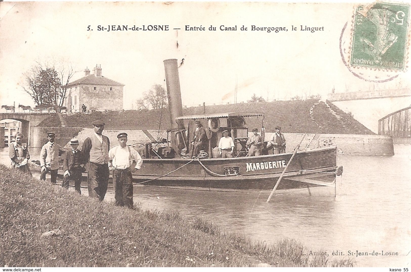 St - Jean - De - Losne . Entrée Du Canal De Bourgogne , Le Linguet . - Autres & Non Classés