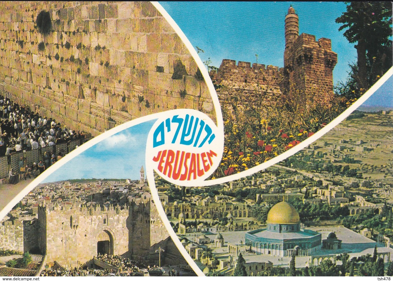 ISRAEL----JERUSALEM---multivues--voir  2 Scans - Israel