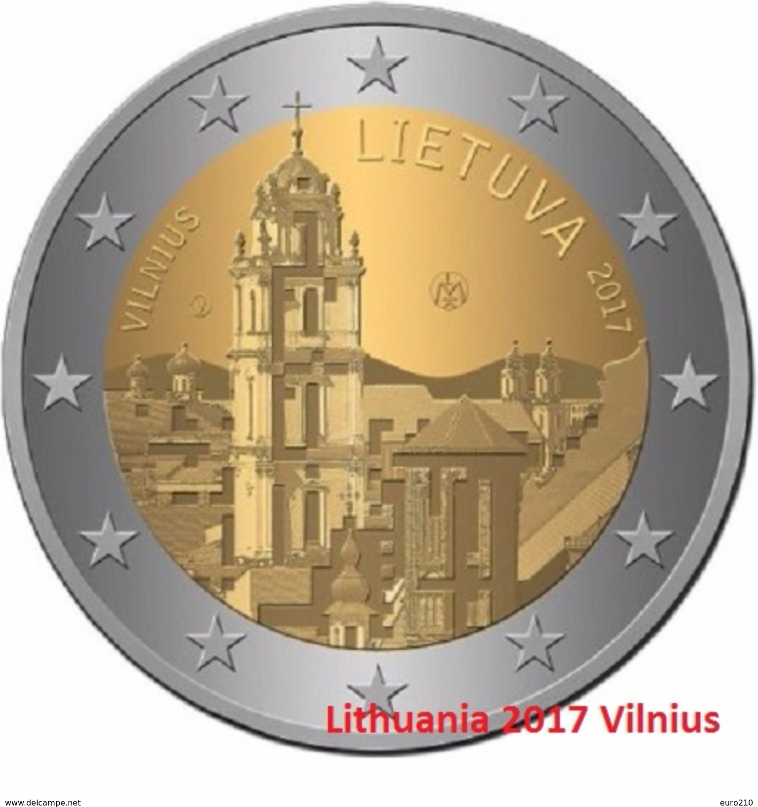 LITUANIA - 2 Euro 2017 - VILNIUS  - UNC - Lithuania