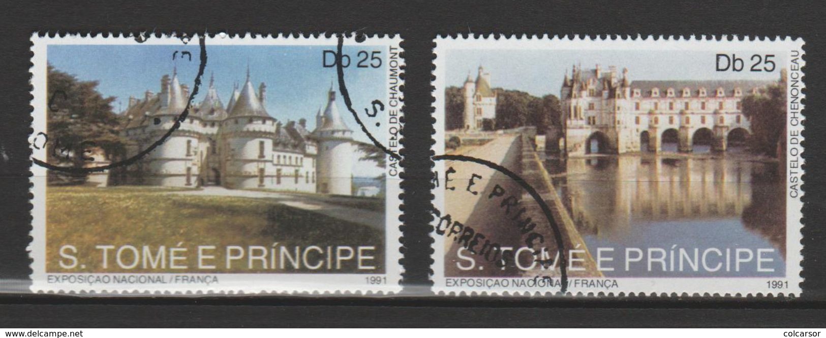 SAO TOME ET PRINCIPE ,N° 1066-1067 " EXPOSITION NATIONALE FRANÇAISE " - Ponti